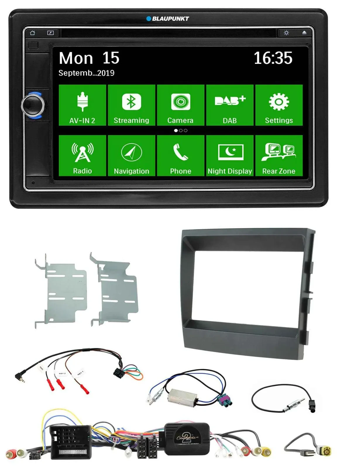 Blaupunkt Bluetooth 2DIN Lenkrad DAB USB TMC Navigation für Porsche Panamera 200