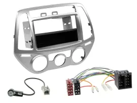 Einbauset DIN Autoradio für Hyundai i20 (12-14) man. Klima