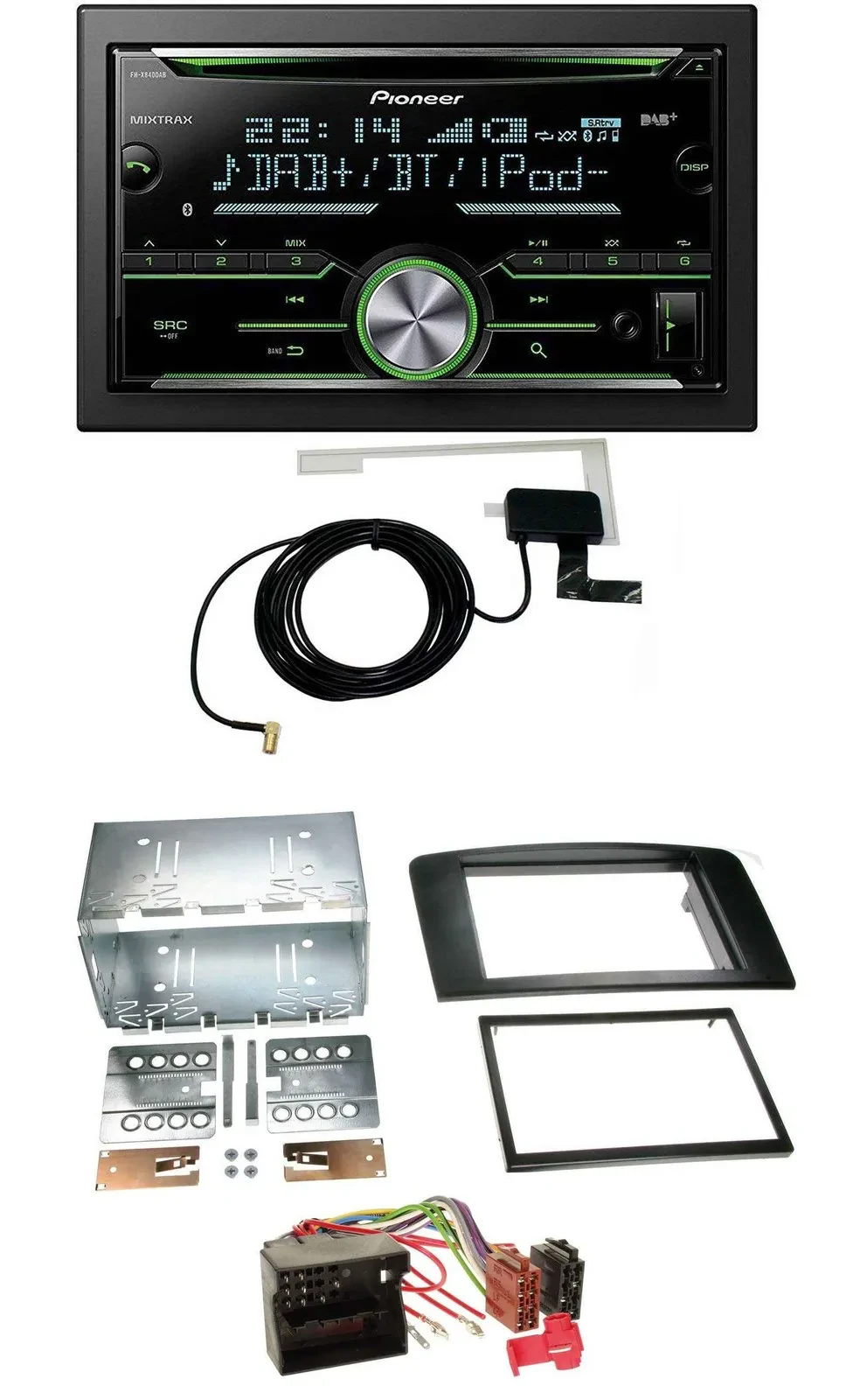Pioneer CD USB MP3 Bluetooth 2DIN DAB Autoradio für Mercedes M-Klasse 05-11 W164