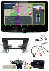 Kenwood Bluetooth DAB TMC 2DIN Lenkrad USB Navigation für Hyundai H 350 ab 2016