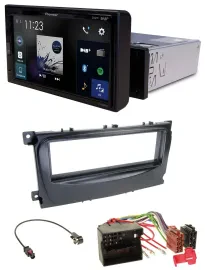 Pioneer DAB MP3 Bluetooth USB Autoradio für Ford Mondeo S-Max 07-14 schwarz
