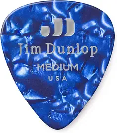 Медиаторы Dunlop Celluloid Blue Pearloid Medium 483P10MD 12Pack