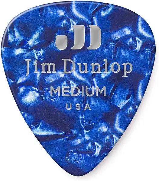 Медиаторы Dunlop Celluloid Blue Pearloid Medium 483P10MD 12Pack