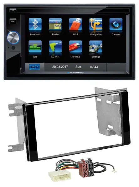 Blaupunkt SD Bluetooth 2DIN MP3 USB AUX Autoradio für Subaru Impreza Forester 07