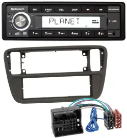 Continental USB 1DIN AUX DAB MP3 Autoradio für Seat Mii (ab 2011)