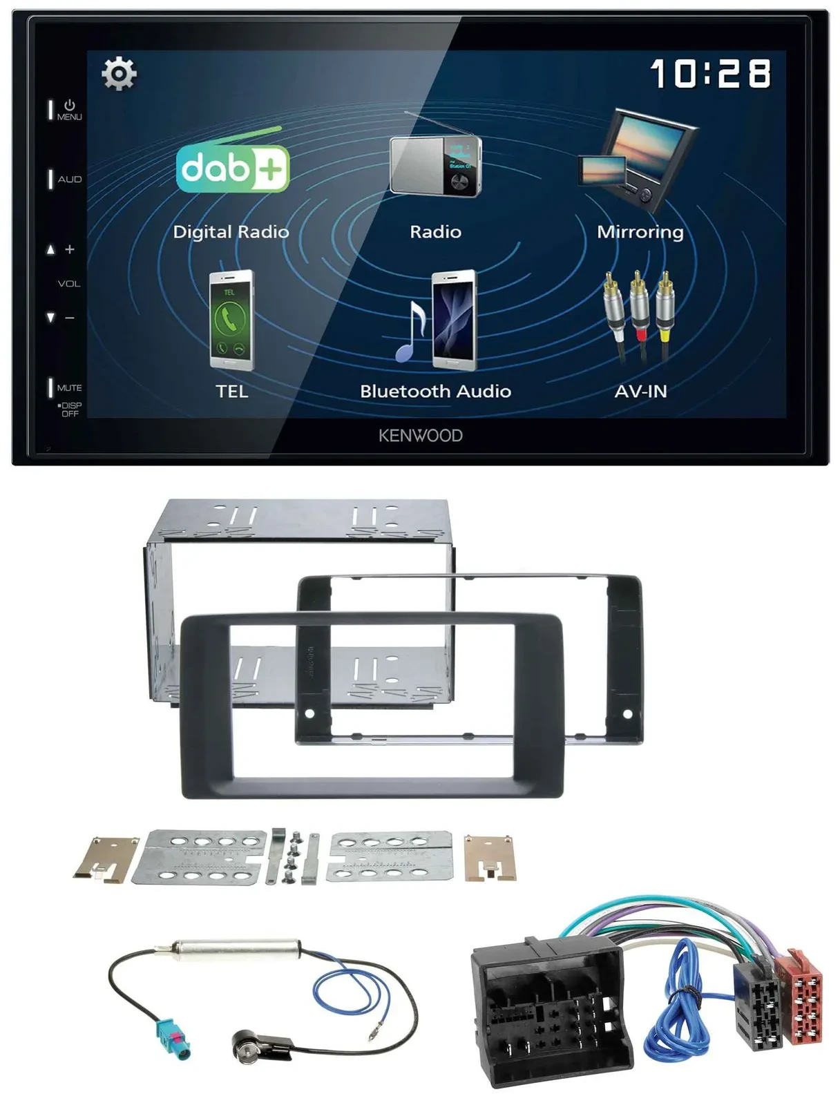 Kenwood 2DIN Bluetooth MP3 USB DAB Autoradio für MAN TGA TGX TGL TGM TGS 2017-20
