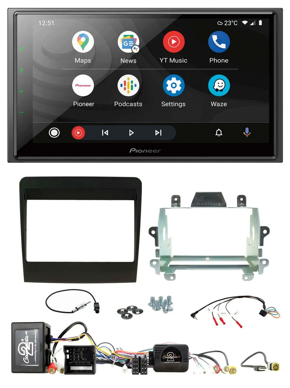 Автомагнитола Pioneer 2-DIN, DAB, Bluetooth, USB для Porsche 911 (2011–2017), MOST