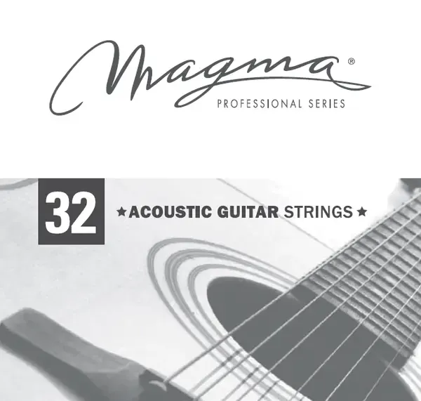 Струна одиночная для акустической гитары Magma Strings GA032PB Phosphor Bronze 032