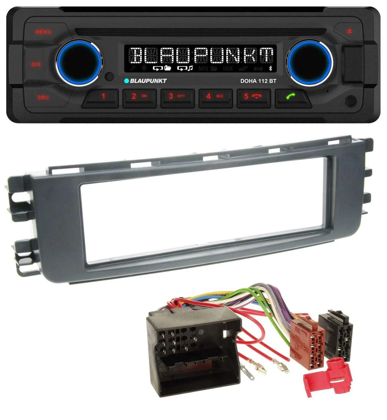 Blaupunkt AUX MP3 CD Bluetooth USB Autoradio für Smart ForFour (454, 2004-2006)