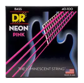 Струны для бас-гитары DR Strings HI-DEF NEON DR NPB-40, 40 - 100