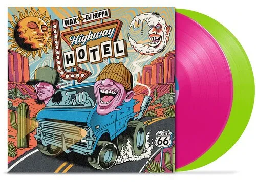 Виниловая пластинка Wax & DJ Hoppa - Highway Hotel [New Vinyl LP] Colored Vinyl, Green, Pink