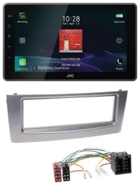 JVC DAB MP3 Bluetooth USB Autoradio für Fiat Punto Grande Punto ab 05 grau