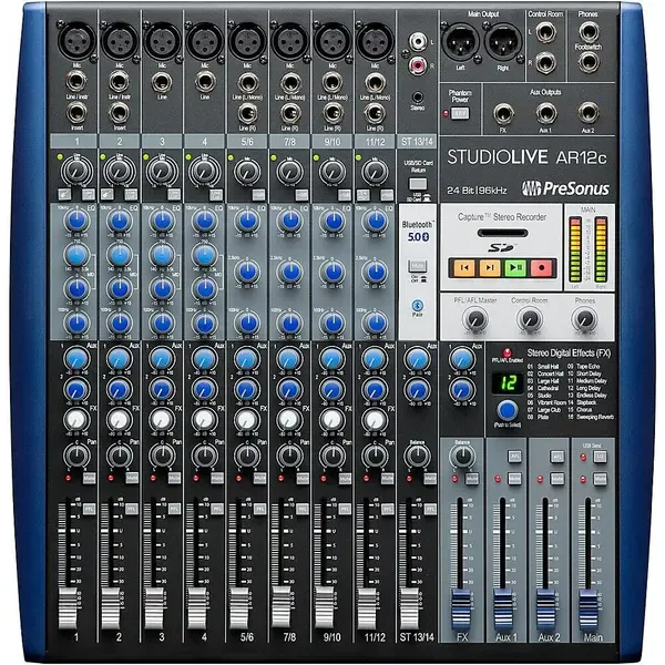 Аналоговый микшер PreSonus StudioLive AR12c 12-Channel Hybrid Digital/Analog Performance Mixer