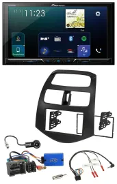 Pioneer Lenkrad Bluetooth USB 2DIN DAB Autoradio für Chevrolet Spark 2013-2015