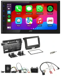 JVC Bluetooth USB Lenkrad 2DIN DAB Autoradio für Ford Ranger 2AB ab 04/2015