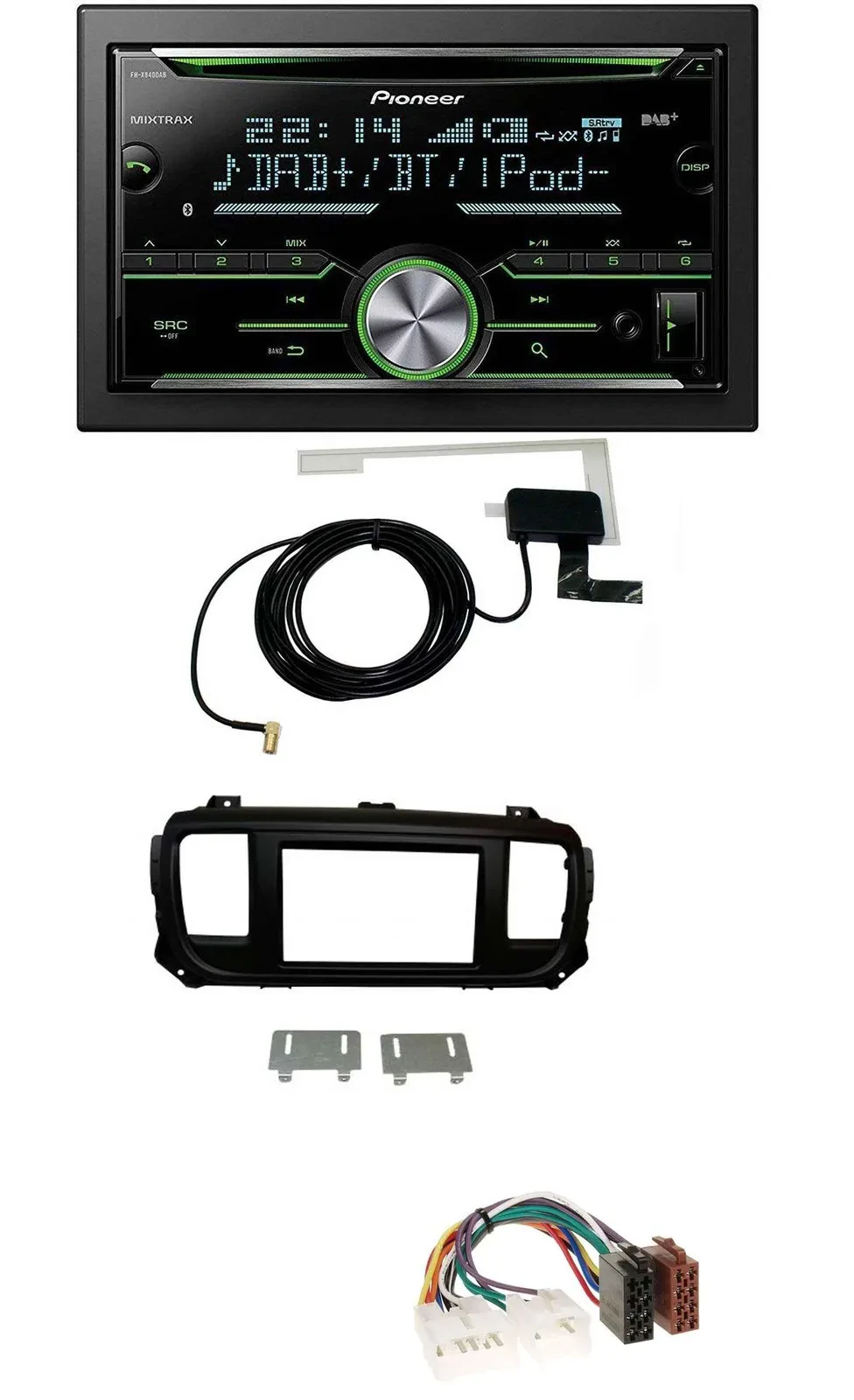 Автомагнитола для Toyota Proace Verso (с 2016) Pioneer 2DIN CD USB MP3 Bluetooth DAB