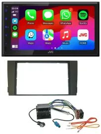 JVC Bluetooth 2DIN MP3 DAB USB Autoradio für Audi A6 01-05 C5 Quadlock