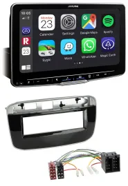 Alpine Bluetooth MP3 USB DAB Autoradio für Fiat Punto Punto Evo (ab 2011)