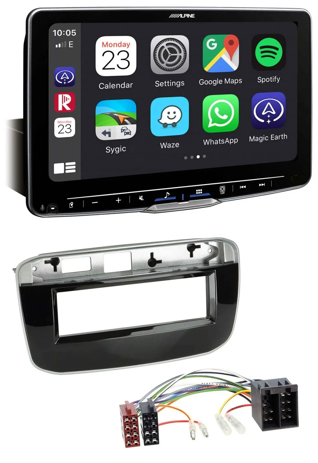 Alpine Bluetooth MP3 USB DAB Autoradio für Fiat Punto Punto Evo (ab 2011)