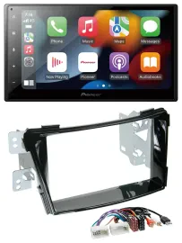 Pioneer DAB Bluetooth 2DIN USB MP3 Autoradio für Hyundai i40 ab 11 VF Klavierlac