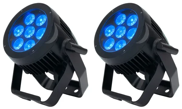 Прибор смены цвета American DJ 7P HEX IP65 RGBAW+UV LED DMX (пара)