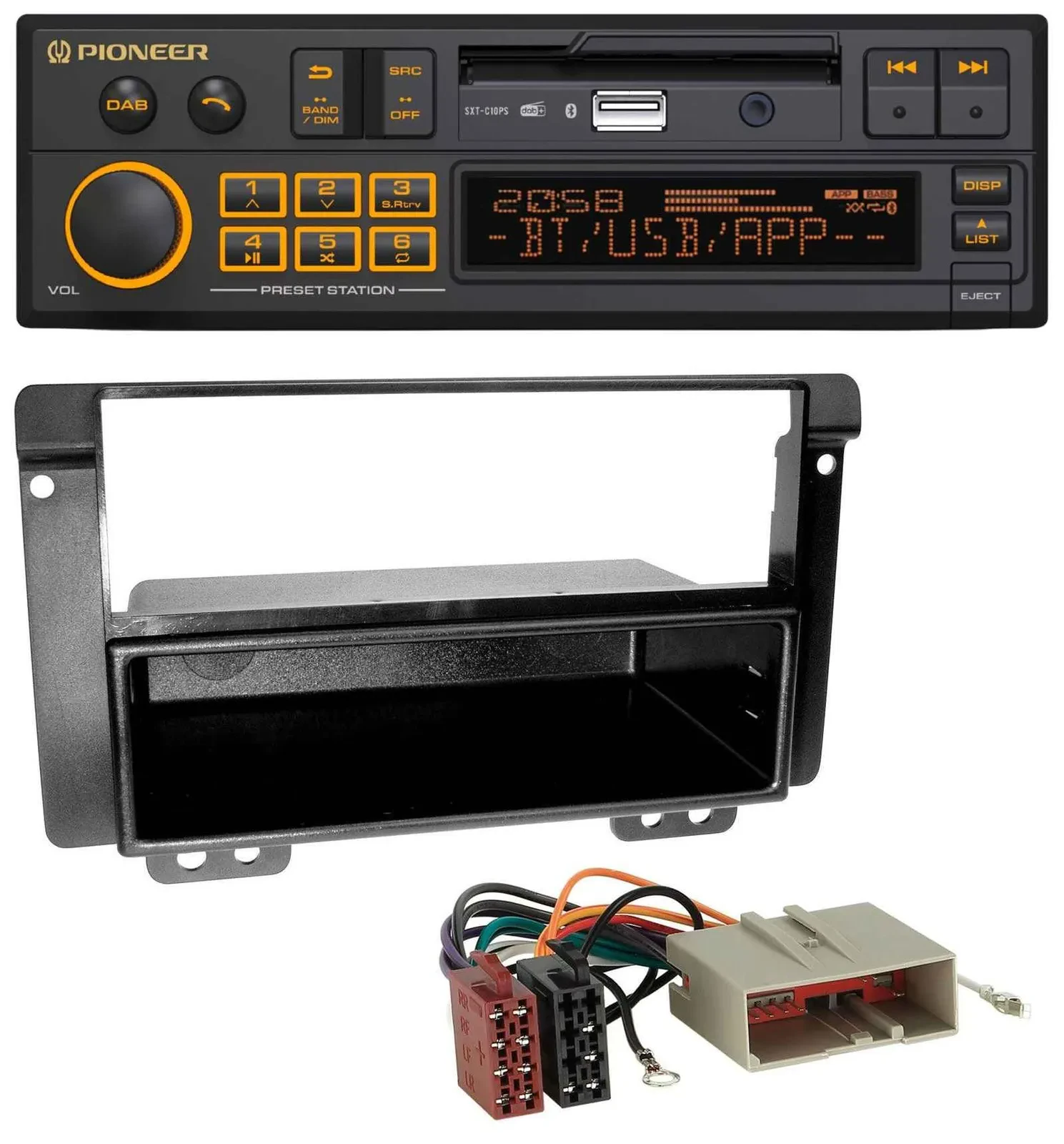 Pioneer DAB MP3 USB Bluetooth Autoradio für Landrover Freelander 2004-2007
