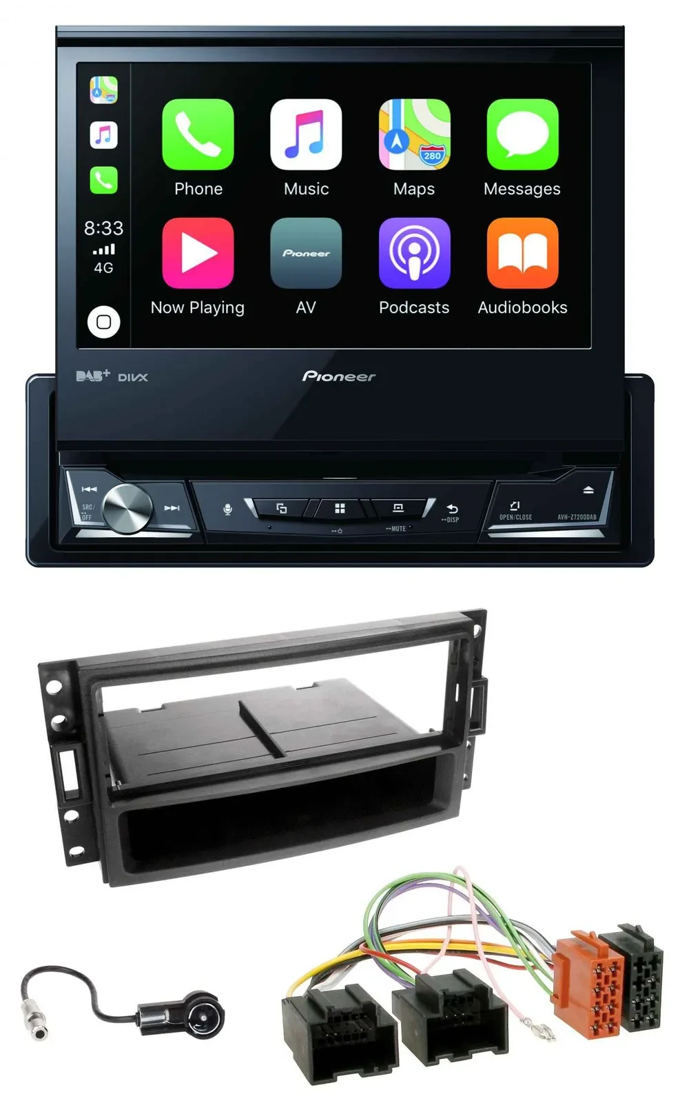 Pioneer DVD Bluetooth DAB USB MP3 Autoradio für Chevrolet Corvette Uplander 05-1
