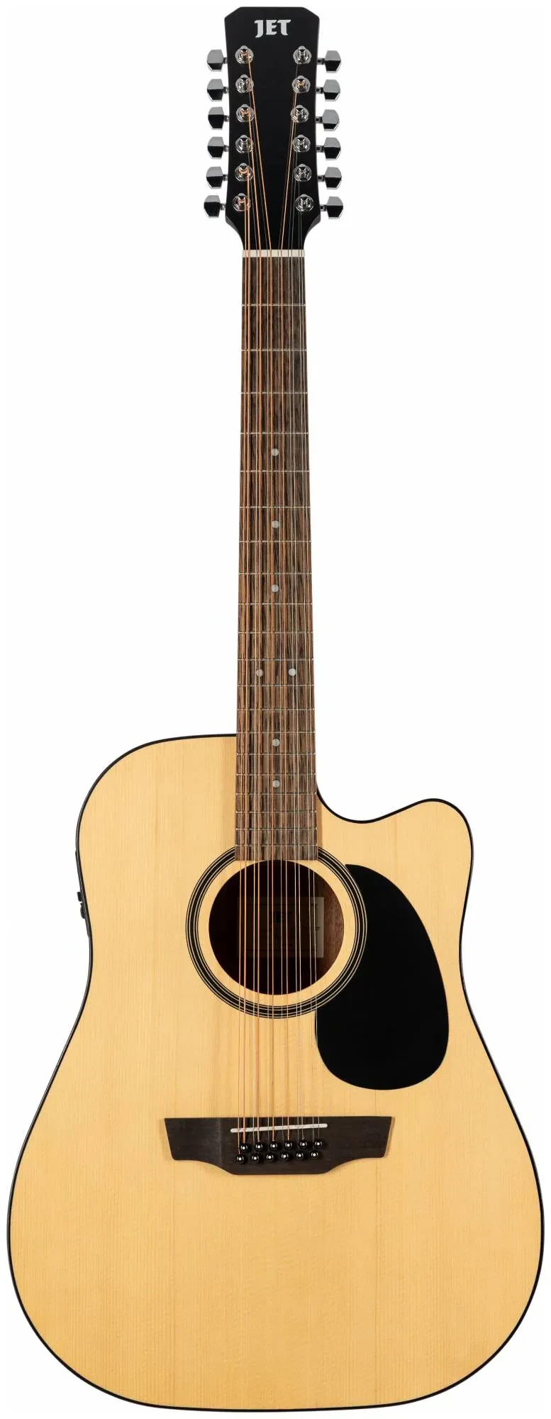 Электроакустическая гитара JET Guitars JDEC-255/12 12-струнная натуральный (open pore)