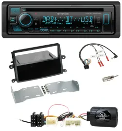 Kenwood Bluetooth DAB CD Lenkrad USB Autoradio für Mitsubishi L200 2006-2015