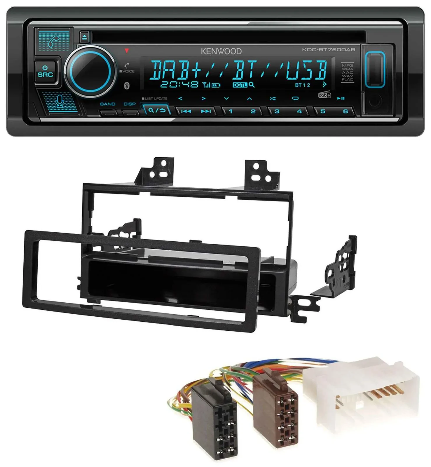 Kenwood MP3 Bluetooth DAB USB CD Autoradio für Kia Rio Hyundai Accent 2006-2011