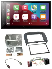 Pioneer USB MP3 DAB 2DIN Bluetooth Autoradio für Mercedes SL-Klasse 2001-2011 R2