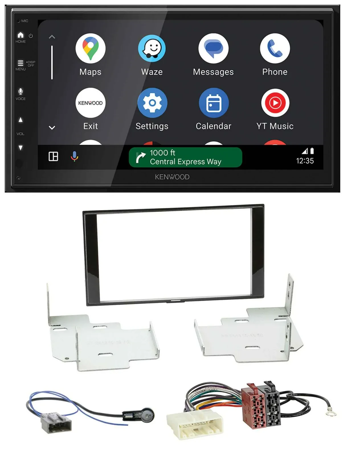 Kenwood DAB Bluetooth USB MP3 2DIN Autoradio für Nissan Micra Note ab 2013