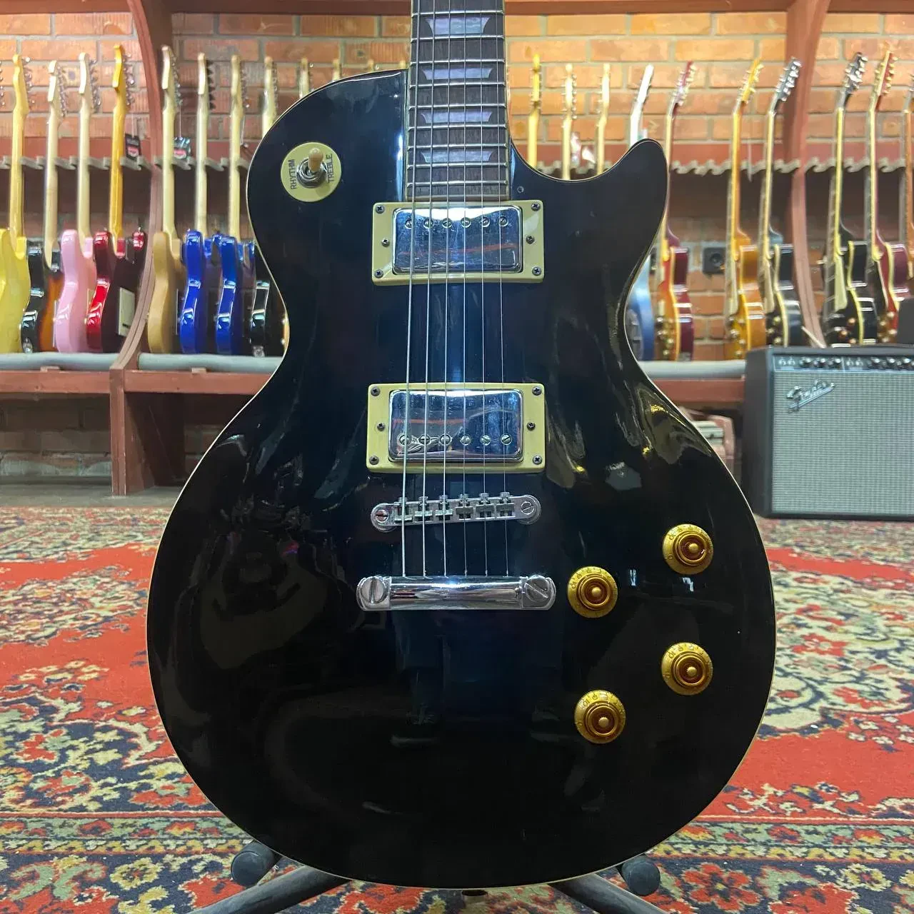 Электрогитара Epiphone Les Paul Standard Black Korea H-H 2000"s