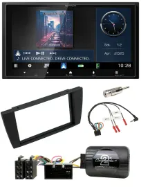 Kenwood Bluetooth 2DIN USB DAB Lenkrad Autoradio für Jaguar X-Type S 2003-2008