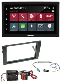 Blaupunkt DAB Bluetooth USB MP3 2DIN Autoradio für Audi A4 B7 04-08 Aktivsystem
