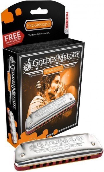Губная гармошка диатоническая Hohner Golden Melody 542/20 F#