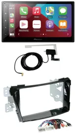 Автомагнитола Pioneer 2-DIN, USB, Bluetooth, DAB, MP3 для Hyundai i40 (с 2011), черный глянец