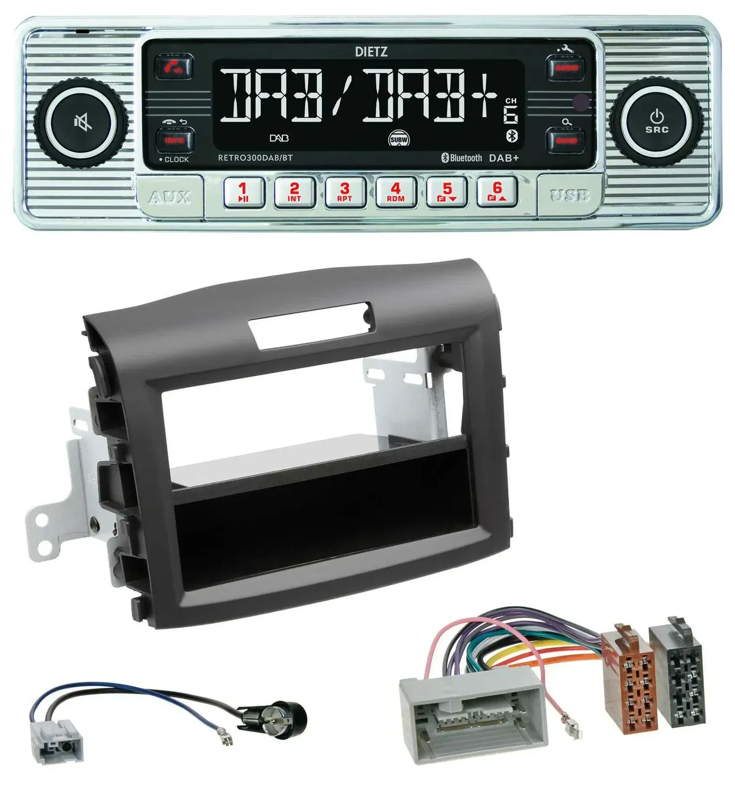 Dietz Bluetooth MP3 DAB USB Autoradio für Honda CR-V (ab 2013)