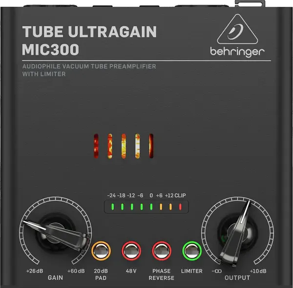 Ламповый микрофонный предусилитель Behringer MIC300