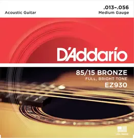 Струны для акустической гитары D'Addario EZ930 13-56, бронза