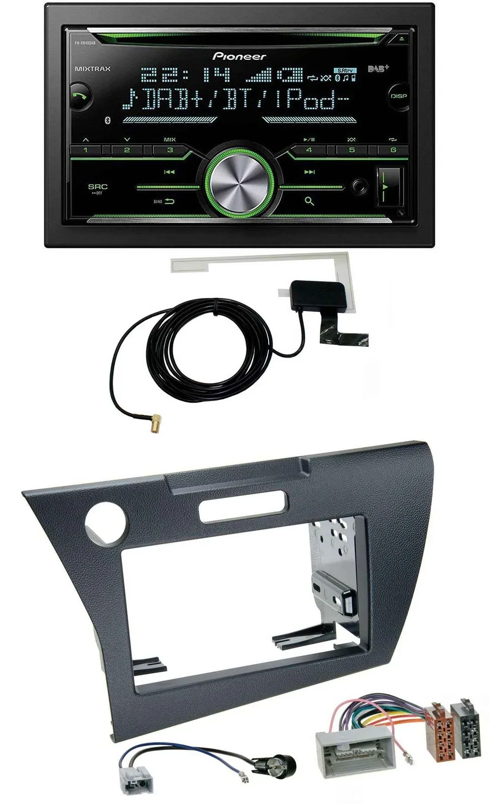 Pioneer CD USB MP3 Bluetooth 2DIN DAB Autoradio für Honda CR-Z (ab 2010)