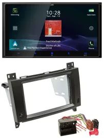 JVC USB Bluetooth 2DIN DAB MP3 Autoradio für Mercedes B- A-Klasse 04-12 schwarz