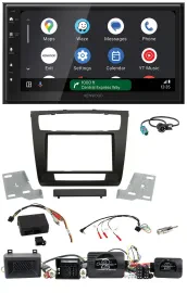 Kenwood DAB Bluetooth USB Lenkrad 2DIN Autoradio für BMW 1er Aktiv PDC aut. Klim
