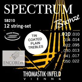 Струны для акустической гитары Thomastik Spectrum SB210T 10-50