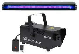 Rockville R700 Fog/Smoke Machine w/ Remote Fogger+Blacklight