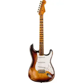Электрогитара Fender Custom Shop 70th Anniversary 1954 Stratocaster Super Heavy Relic Limited Edition Wide Fade 2-Color Sunburst