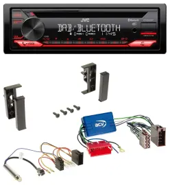 JVC CD DAB USB Bluetooth MP3 Autoradio für Audi A2 A3 8L A4 B5 A6 C5 Aktivsystem