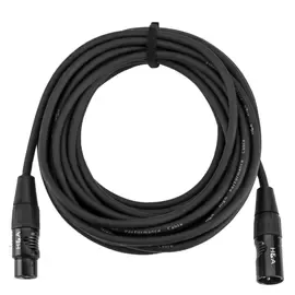 Микрофонный кабель HA Platinum Pro Quad 25' XLR M to XLR F Microphone Cable with Rean Connectors