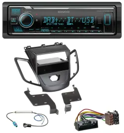 Kenwood Bluetooth MP3 DAB USB Autoradio für Ford Fiesta 10-17 JA8 ohne Display s