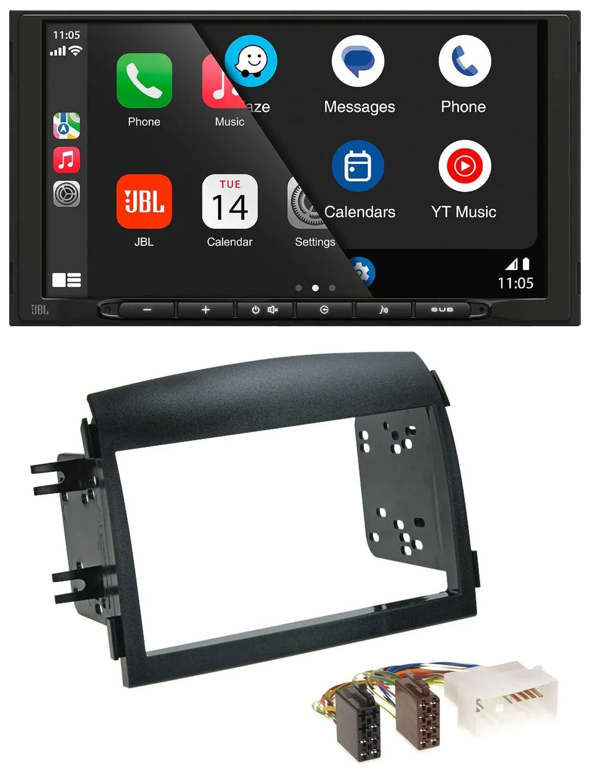 JBL USB 2DIN MP3 Bluetooth AUX Autoradio für Hyundai Sonata NF 2005-2008